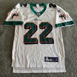 2010 Reebok Reggie Bush NFL Miami Dolphins Jersey White #25 Men's Small
